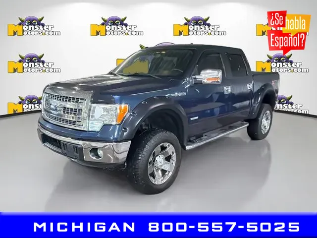 Blue 2014 Ford F-150 Limited for sale in Michigan Center, MI