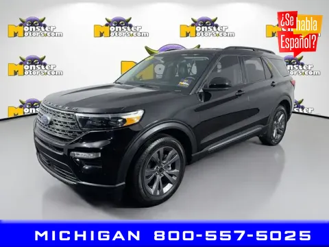 Black 2022 Ford Explorer XLT for sale in Michigan Center, MI
