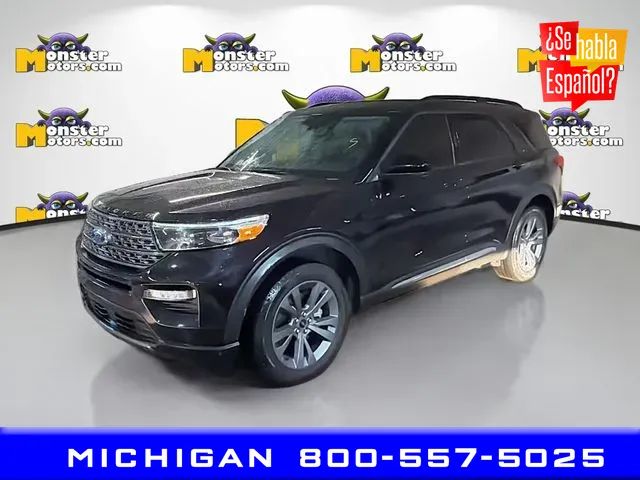 Black 2022 Ford Explorer XLT for sale in Michigan Center, MI