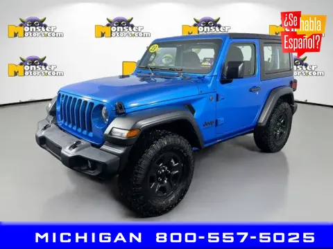 Blue 2023 Jeep Wrangler Sport for sale in Michigan Center, MI