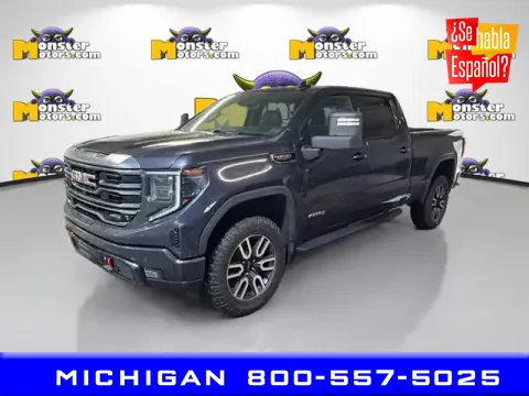 Gray 2022 GMC Sierra 1500 AT4 for sale in Michigan Center, MI