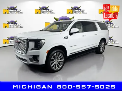 Blue 2024 GMC Yukon XL Denali for sale in Michigan Center, MI