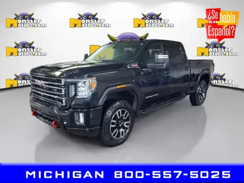 Blue 2022 GMC Sierra 2500HD AT4 for sale in Michigan Center, MI