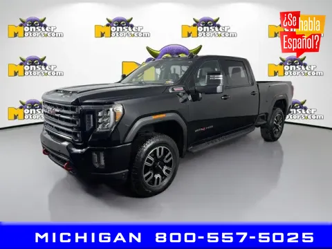 Blue 2022 GMC Sierra 2500HD AT4 for sale in Michigan Center, MI
