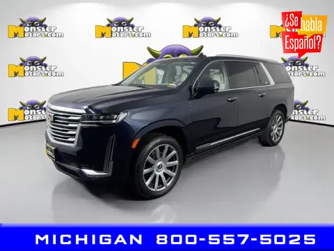 Blue 2023 Cadillac Escalade ESV Premium Luxury Platinum for sale in Michigan Center, MI