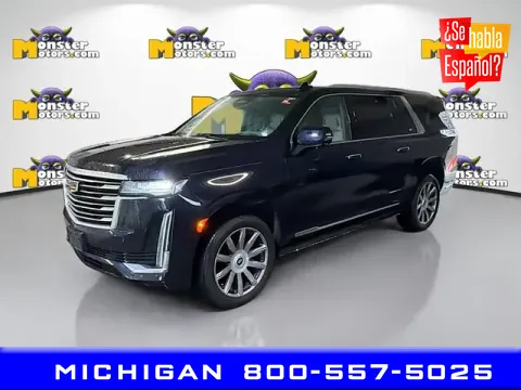Blue 2023 Cadillac Escalade ESV Premium Luxury Platinum for sale in Michigan Center, MI