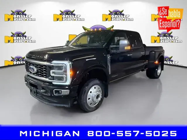 Black 2024 Ford F-450SD Platinum for sale in Michigan Center, MI