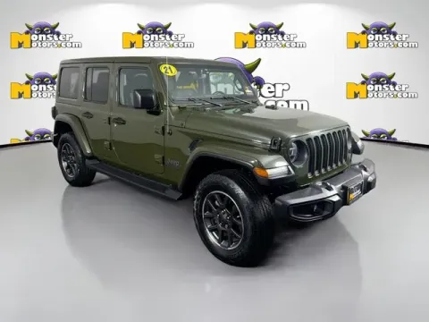Another view of 2021 Jeep Wrangler Unlimited Sahara for sale in Michigan Center, MI at Monster Motors - Jackson, MI
