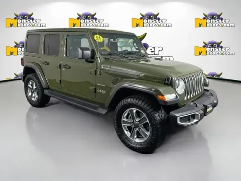 Another view of 2021 Jeep Wrangler Unlimited Sahara for sale in Michigan Center, MI at Monster Motors - Jackson, MI