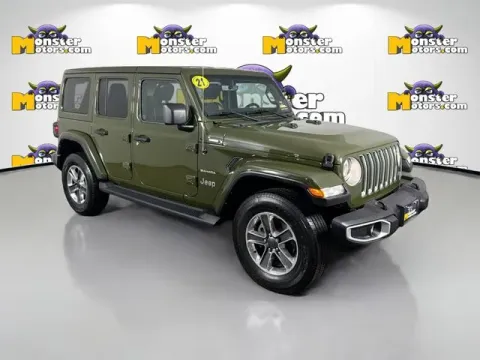 Another view of 2021 Jeep Wrangler Unlimited Sahara for sale in Michigan Center, MI at Monster Motors - Jackson, MI