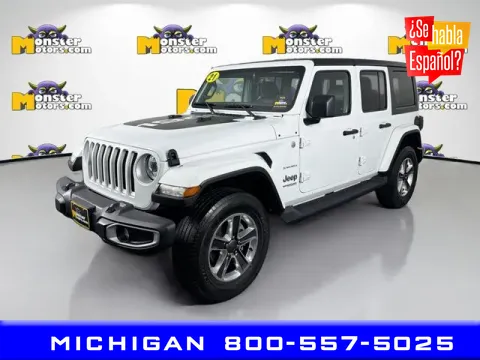 Orange 2021 Jeep Wrangler Unlimited Sahara for sale in Michigan Center, MI