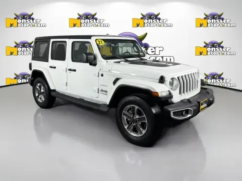 Another view of 2021 Jeep Wrangler Unlimited Sahara for sale in Michigan Center, MI at Monster Motors - Jackson, MI