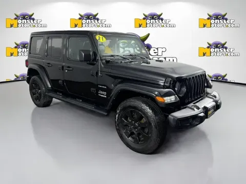 Another view of 2021 Jeep Wrangler Unlimited Sahara for sale in Michigan Center, MI at Monster Motors - Jackson, MI