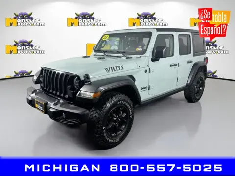 Gray 2023 Jeep Wrangler Willys for sale in Michigan Center, MI