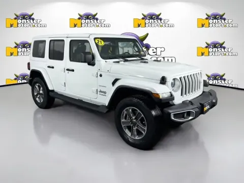 Another view of 2021 Jeep Wrangler Unlimited Sahara for sale in Michigan Center, MI at Monster Motors - Jackson, MI