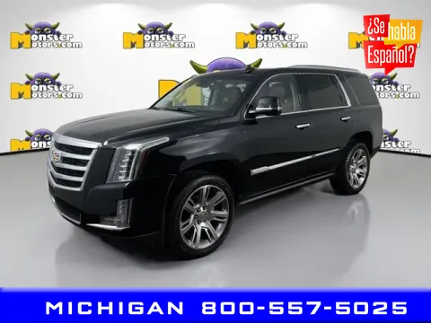 Black 2017 Cadillac Escalade Premium Luxury for sale in Michigan Center, MI