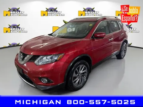 Red 2016 Nissan Rogue for sale in Michigan Center, MI