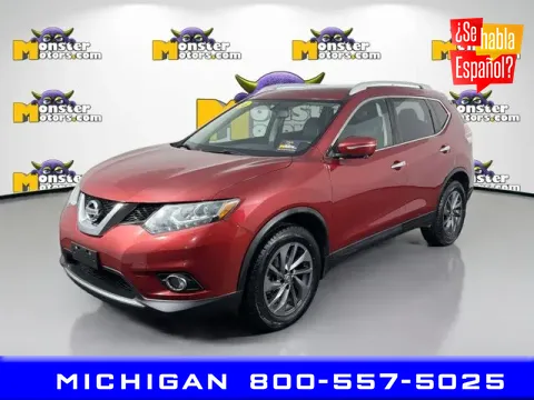 Red 2016 Nissan Rogue SL for sale in Michigan Center, MI