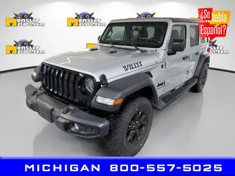 Silver 2023 Jeep Wrangler Willys for sale in Michigan Center, MI