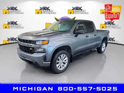 Blue 2019 Chevrolet Silverado 1500 Custom for sale in Michigan Center, MI