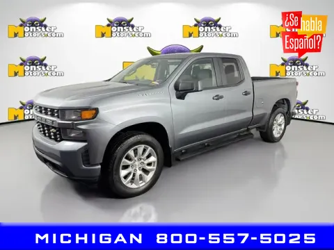 Blue 2019 Chevrolet Silverado 1500 Custom for sale in Michigan Center, MI