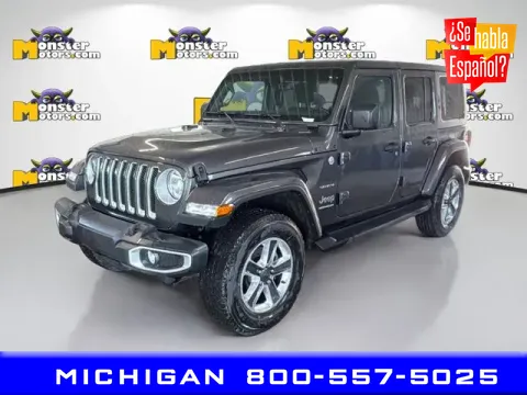 Gray 2023 Jeep Wrangler Sahara for sale in Michigan Center, MI