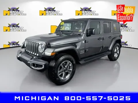 Gray 2023 Jeep Wrangler Sahara for sale in Michigan Center, MI