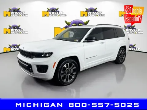 Silver 2022 Jeep Grand Cherokee L Overland for sale in Michigan Center, MI