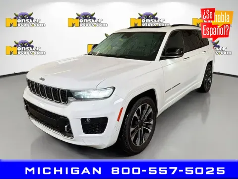 Silver 2022 Jeep Grand Cherokee L Overland for sale in Michigan Center, MI