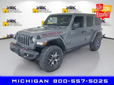 Gray 2021 Jeep Wrangler Unlimited Rubicon for sale in Michigan Center, MI