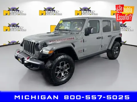 Gray 2021 Jeep Wrangler Unlimited Rubicon for sale in Michigan Center, MI