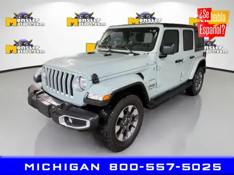 Gray 2023 Jeep Wrangler Sahara for sale in Michigan Center, MI