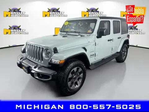 Gray 2023 Jeep Wrangler Sahara for sale in Michigan Center, MI