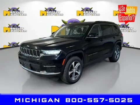 Black 2023 Jeep Grand Cherokee L Limited for sale in Michigan Center, MI