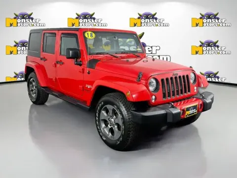 Another view of 2018 Jeep Wrangler JK Unlimited Sahara for sale in Michigan Center, MI at Monster Motors - Jackson, MI