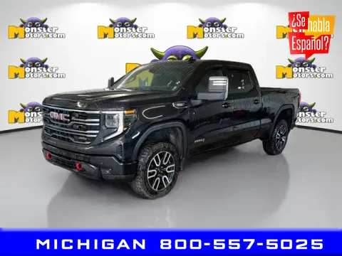 Black 2025 GMC Sierra 1500 AT4 for sale in Michigan Center, MI