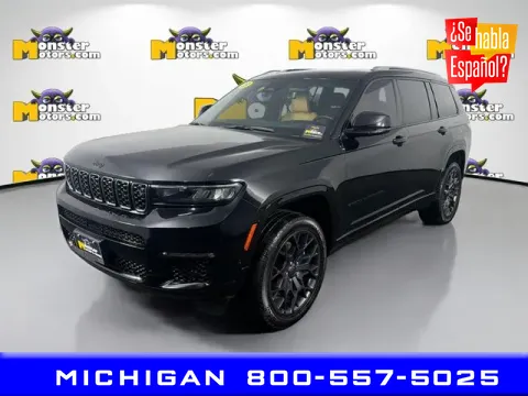 Black 2023 Jeep Grand Cherokee L Summit for sale in Michigan Center, MI