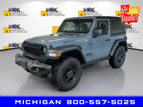 Gray 2024 Jeep Wrangler Willys for sale in Michigan Center, MI