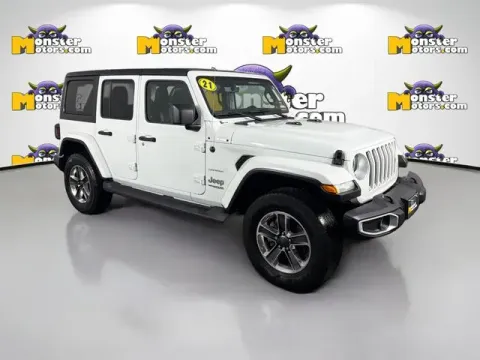 Another view of 2021 Jeep Wrangler Unlimited Sahara for sale in Michigan Center, MI at Monster Motors - Jackson, MI