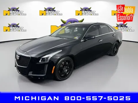 Black 2017 Cadillac CTS 3.6L Luxury for sale in Michigan Center, MI