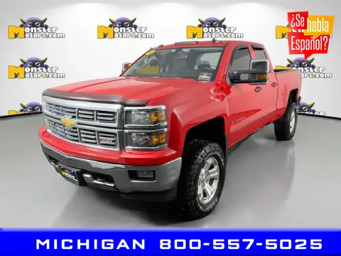 Red 2014 Chevrolet Silverado 1500 LT for sale in Michigan Center, MI