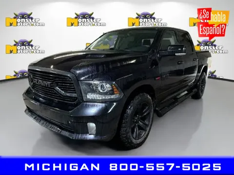 Black 2018 Ram 1500 Sport for sale in Michigan Center, MI