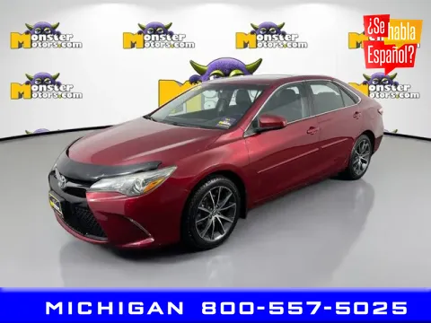 Red 2016 Toyota Camry SE for sale in Michigan Center, MI