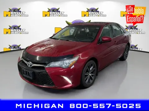 Red 2016 Toyota Camry SE for sale in Michigan Center, MI