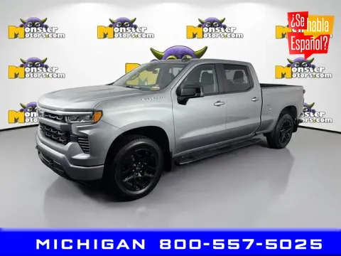 Gray 2025 Chevrolet Silverado 1500 RST for sale in Michigan Center, MI