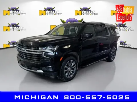 Black 2021 Chevrolet Suburban LT for sale in Michigan Center, MI