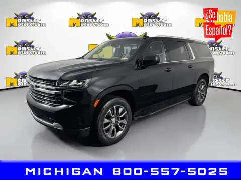 Black 2021 Chevrolet Suburban LT for sale in Michigan Center, MI