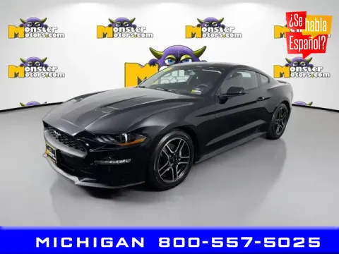 Black 2019 Ford Mustang EcoBoost for sale in Michigan Center, MI