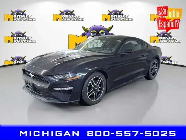 Black 2019 Ford Mustang EcoBoost for sale in Michigan Center, MI