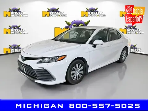 White 2022 Toyota Camry LE for sale in Michigan Center, MI